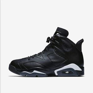 Black retro Jordan 6’s